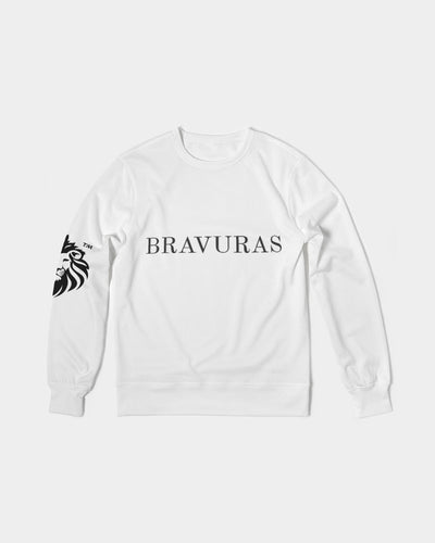 BRAVURAS Men's Classic French Terry Crewneck Pullover