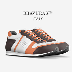 BRAVURAS Italy Vintage Running Trainers (ORANGE & BROWN EDITION)