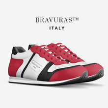 Load image into Gallery viewer, BRAVURAS Italy Vintage Running Trainers (RED &amp; BLACK)
