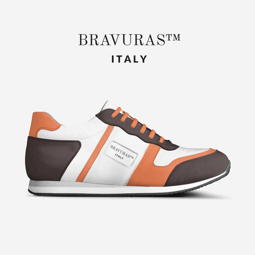 BRAVURAS Italy Vintage Running Trainers (ORANGE & BROWN EDITION)