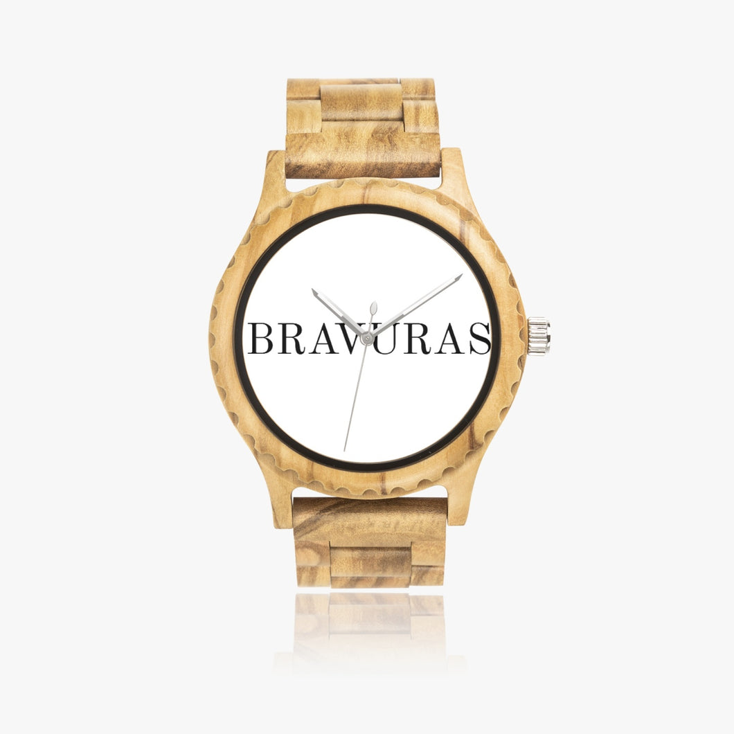 BRAVURAS Italian Olive Lumber Wooden Watch