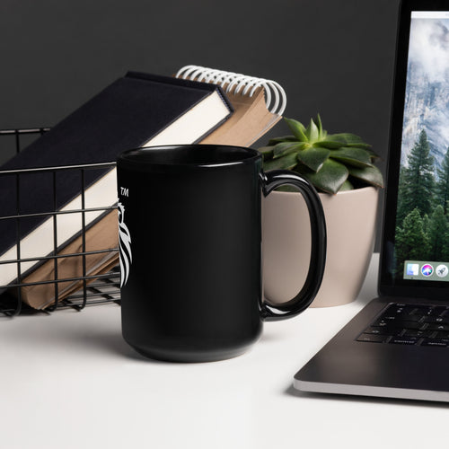 BRAVURAS Black Glossy Mug