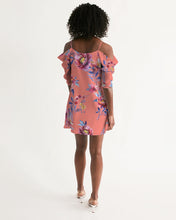 Load image into Gallery viewer, BRAVURAS Women&#39;s Open Shoulder A-Line Dress